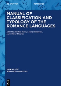 Enlarge image Cover: Manual of Classification and Typology of the Romance Languages - De Gruyter