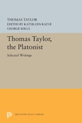 Cover: Thomas Taylor, the Platonist - Princeton University Press