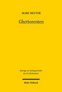 Abbildung von: Ghettorenten - Mohr Siebeck