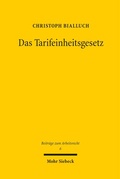 Cover: Das Tarifeinheitsgesetz - Mohr Siebeck