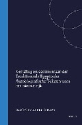 Cover: Vertaling en commentaar Traditioneele Egyptische autobiografie voor het Nieuwe Rijk - Brill