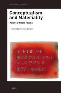 Cover: Conceptualism and Materiality - Brill