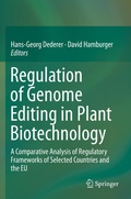 Cover: Regulation of Genome Editing in Plant Biotechnology - Springer