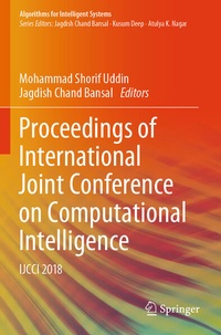 Enlarge image Cover: Proceedings of International Joint Conference on Computational Intelligence - Springer