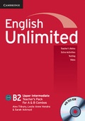 Cover: English Unlimited Upper Intermediate A and B Teacher's Pack (Teacher's Book with DVD-ROM) - Cambridge University Press