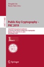 Cover: Public-Key Cryptography - PKC 2019 - Springer
