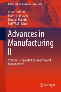 Enlarge image Cover: Advances in Manufacturing II - Springer