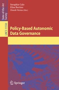 Cover: Policy-Based Autonomic Data Governance - Springer