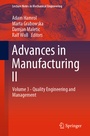 Cover: Advances in Manufacturing II - Springer
