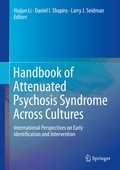 Cover: Handbook of Attenuated Psychosis Syndrome Across Cultures - Springer