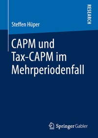 Abbildung von: CAPM und Tax-CAPM im Mehrperiodenfall - Springer Gabler