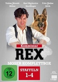 Cover: Kommissar Rex - Moser Komplettbox (Alle 4 Staffeln mit Tobias Moretti). 12 DVDs - Fernsehjuwelen