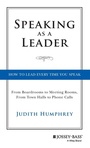 Cover: Speaking As a Leader - Jossey-Bass