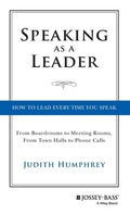 Cover: Speaking As a Leader - Jossey-Bass