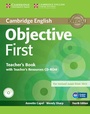 Cover: Objective First Teacher's Book with Teacher's Resources CD-ROM - Cambridge University Press