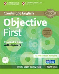 Enlarge image Cover: Objective First Student's Book Pack (Student's Book with Answers with CD-ROM and Class Audio CDs(2)) - Cambridge University Press