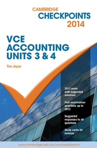 Abbildung von: Cambridge Checkpoints VCE Accounting Units 3 and 4 2014 - Cambridge University Press