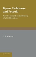 Cover: Byron, Hobhouse and Foscolo - Cambridge University Press