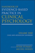 Cover: Handbook of Evidence-Based Practice in Clinical Psychology, Volume 1, Child and Adolescent Disorders - Wiley