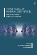 Cover: Private Regulation and Enforcement in the EU - Hart Publishing