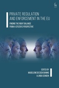 Cover: Private Regulation and Enforcement in the EU - Hart Publishing