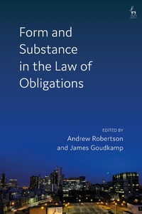 Abbildung von: Form and Substance in the Law of Obligations - Hart Publishing
