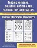 Cover: Printable Preschool Worksheets (Tracing numbers, counting, addition and subtraction) - Coloring Pages