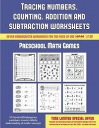 Enlarge image Cover: Preschool Math Games (Tracing numbers, counting, addition and subtraction) - Coloring Pages