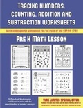 Cover: Pre K Math Lesson (Tracing numbers, counting, addition and subtraction) - Coloring Pages