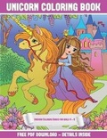 Cover: Unicorn Coloring Books for girls 4 - 8 - Coloring Pages