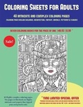 Cover: Coloring Sheets for Adults (40 Complex and Intricate Coloring Pages) - Coloring Pages