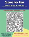 Cover: Coloring Book Pages (40 Complex and Intricate Coloring Pages) - Coloring Pages