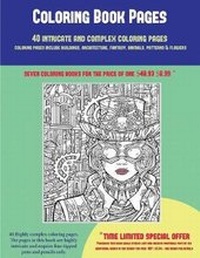Enlarge image Cover: Coloring Book Pages (40 Complex and Intricate Coloring Pages) - Coloring Pages