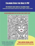 Cover: Coloring Book for Adults PDF (40 Complex and Intricate Coloring Pages) - Coloring Pages