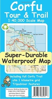 Abbildung von: Corfu Tour & Trail Super-Durable Map - Discovery Walking Guides Ltd