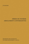 Cover: S&eacute;ries de Fourier absolument convergentes - Springer