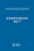 Cover: Symposion 2017 - Verlag der &ouml;sterreichischen Akademie der Wissenschaften