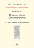Cover: &Eacute;l&eacute;ments de l'Ancien Testament en occitan. R&eacute;daction du 15e si&egrave;cle, Ms. BN fr. 2426 - Narr Francke Attempto