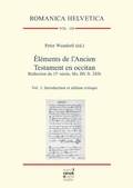 Cover: &Eacute;l&eacute;ments de l'Ancien Testament en occitan. R&eacute;daction du 15e si&egrave;cle, Ms. BN fr. 2426 - Narr Francke Attempto Verlag