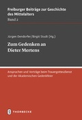 Cover: Zum Gedenken an Dieter Mertens - Jan Thorbecke Verlag
