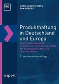 Cover: Produkthaftung in Deutschland und Europa - expert verlag GmbH