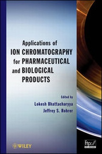 Abbildung von: Applications of Ion Chromatography in the Analysis of Pharmaceutical and Biological Products - Wiley