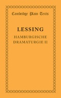 Cover: Hamburgische Dramaturgie II - Cambridge University Press