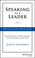 Cover: Speaking As a Leader - Jossey-Bass