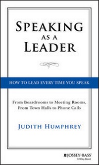 Abbildung von: Speaking As a Leader - Jossey-Bass