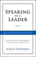 Cover: Speaking As a Leader - Jossey-Bass