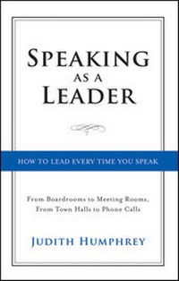 Abbildung von: Speaking As a Leader - Jossey-Bass