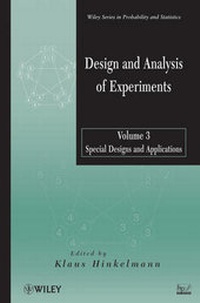 Enlarge image Cover: Design and Analysis of Experiments, Volume 3, Special Designs and Applications - Wiley
