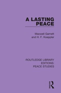 Cover: A Lasting Peace - Routledge