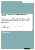 Cover: Stellenwert der &ouml;ffentlichen Verkehrsmittel im Vergleich zwischen Deutschland und &Ouml;sterreich - GRIN Verlag